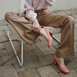 Greycity pink pony heels